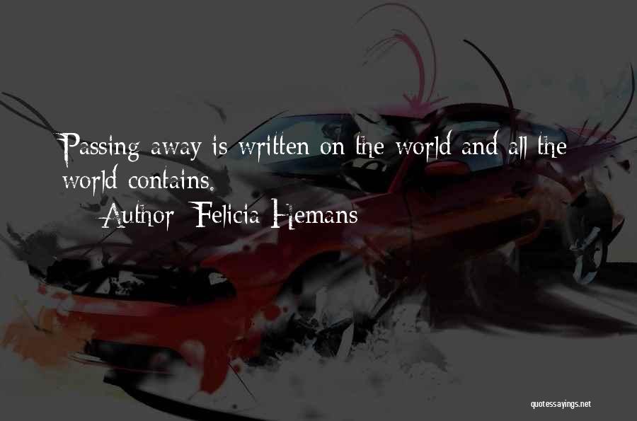 Felicia Hemans Quotes 755951