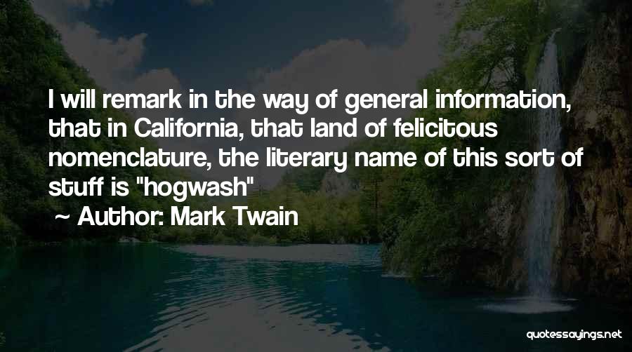 Felicitous Quotes By Mark Twain