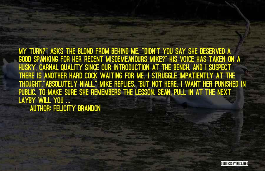 Felicity Brandon Quotes 312231