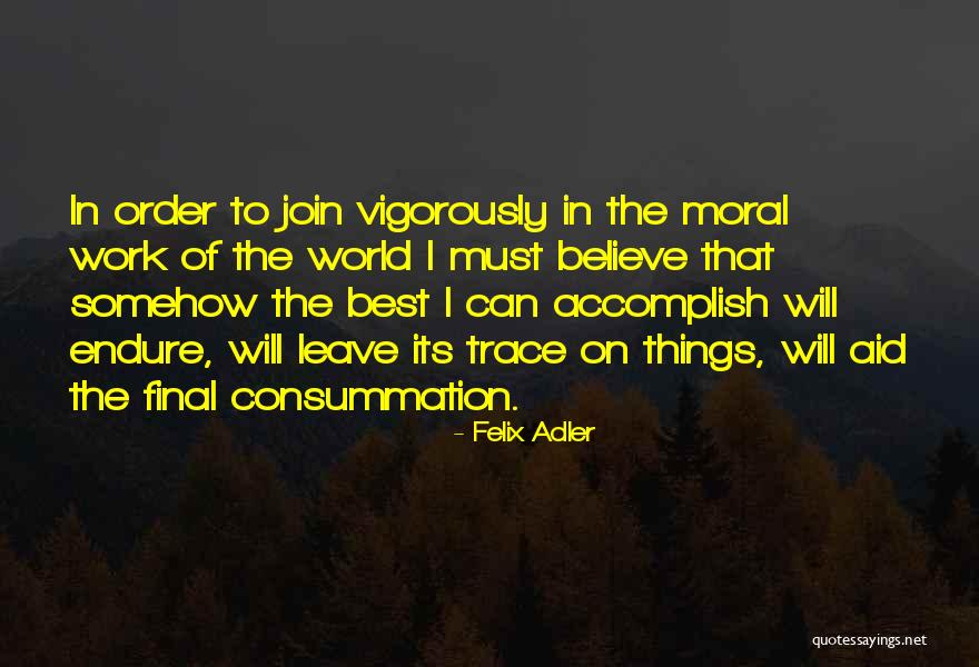 Felix Adler Quotes 1618257