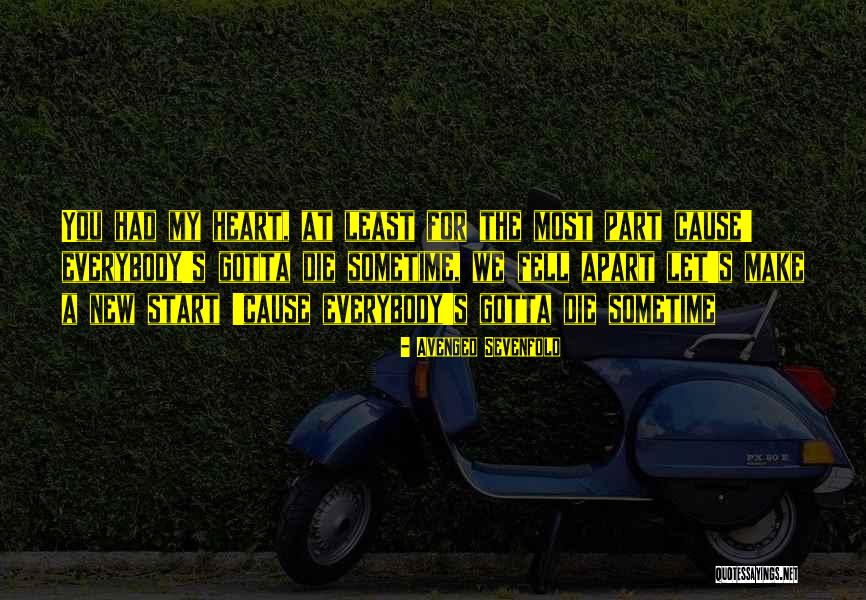 Fell Apart Quotes By Avenged Sevenfold Fell Apart Quotes By Avenged Sevenfold