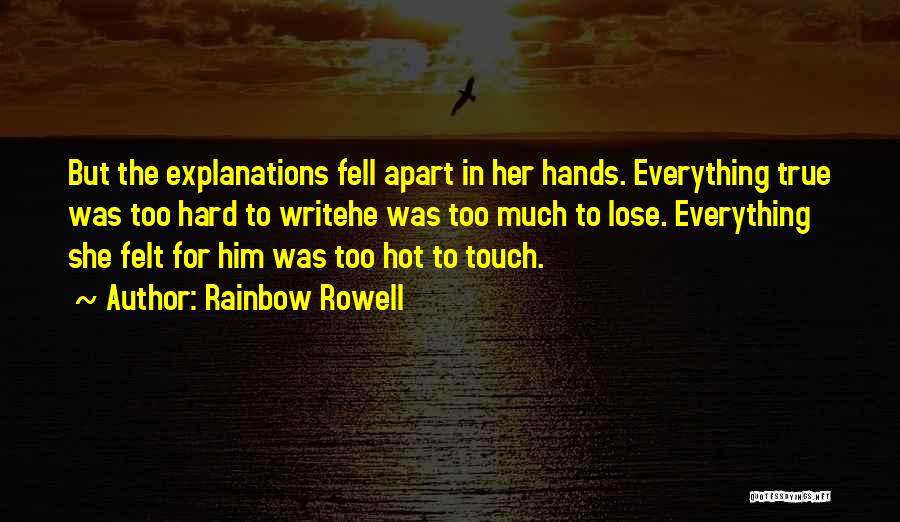 Fell Hard Quotes By Rainbow Rowell