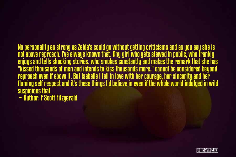 Fell In Love Without You Quotes By F Scott Fitzgerald