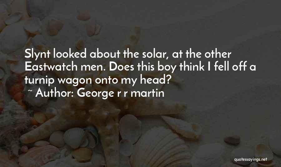 Fell Off The Wagon Quotes By George R R Martin