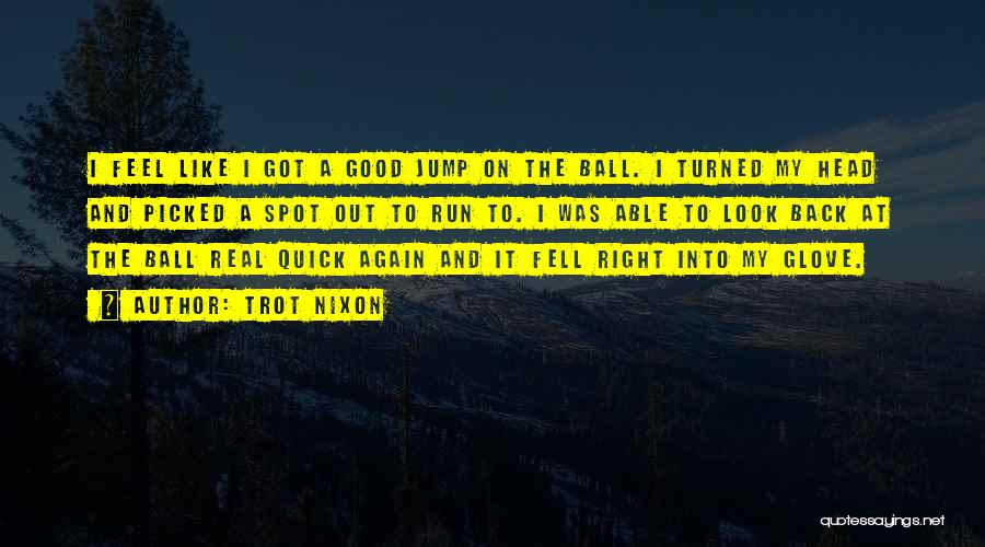 Fell Running Quotes By Trot Nixon