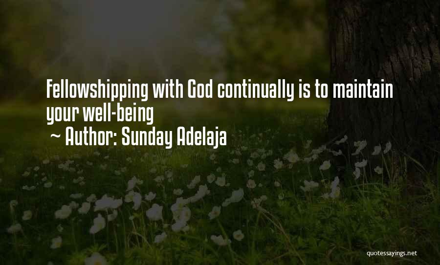Fellowshipping Quotes By Sunday Adelaja