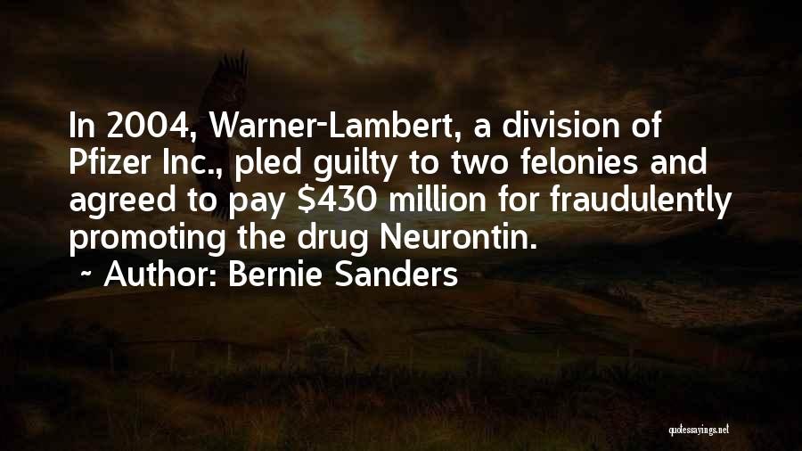 Felonies Quotes By Bernie Sanders