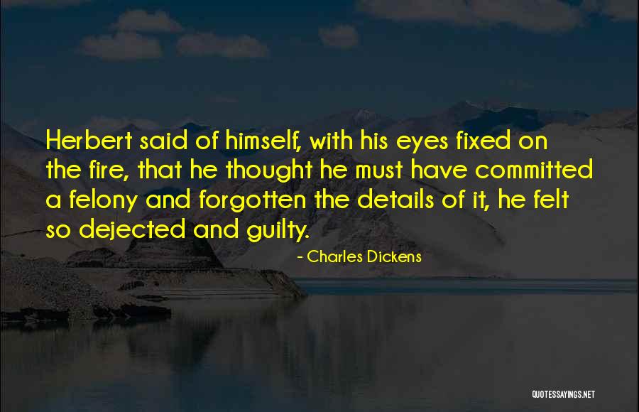 Felt Guilty Quotes By Charles Dickens