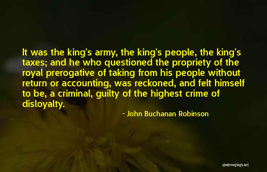 Felt Guilty Quotes By John Buchanan Robinson