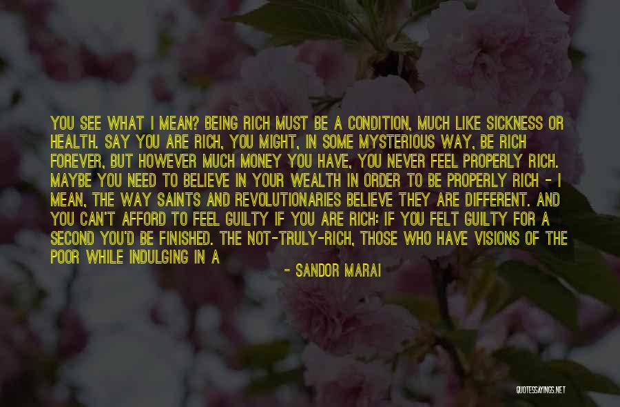 Felt Guilty Quotes By Sandor Marai Felt Guilty Quotes By Sandor Marai