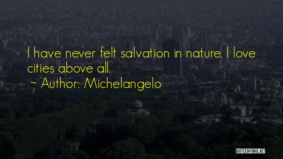 Felt In Love Quotes By Michelangelo