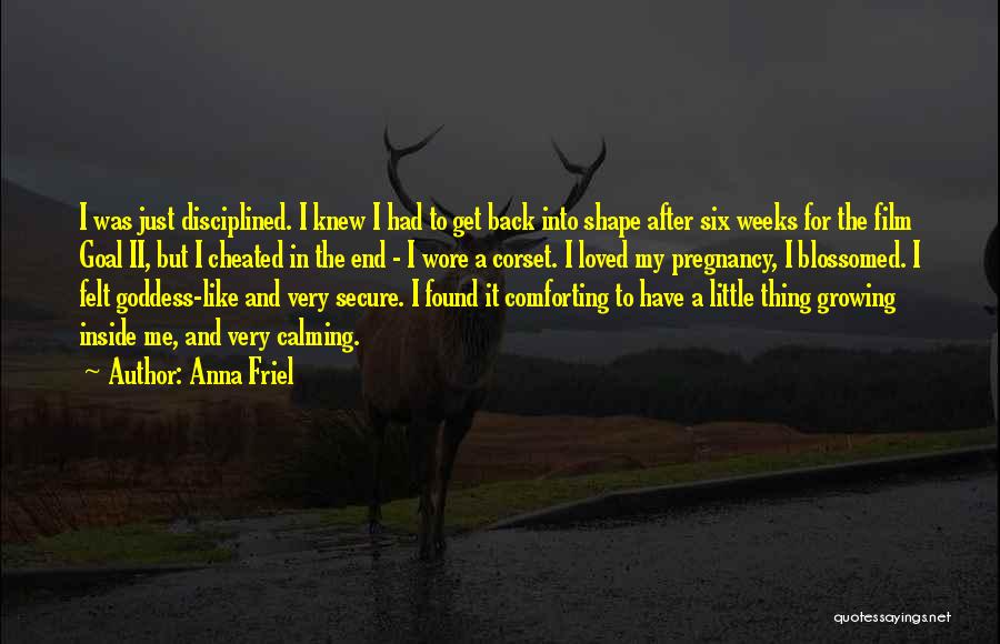 Felt Loved Quotes By Anna Friel