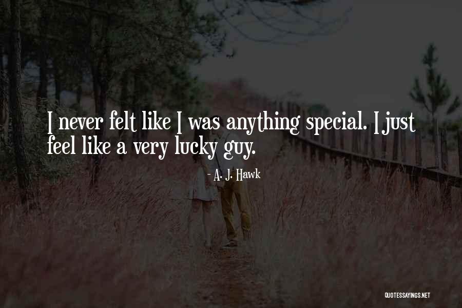 Felt Special Quotes By A. J. Hawk Felt Special Quotes By A. J. Hawk