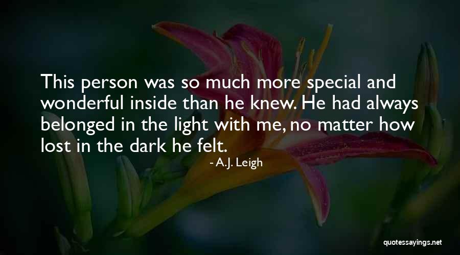 Felt Special Quotes By A.J. Leigh Felt Special Quotes By A.J. Leigh