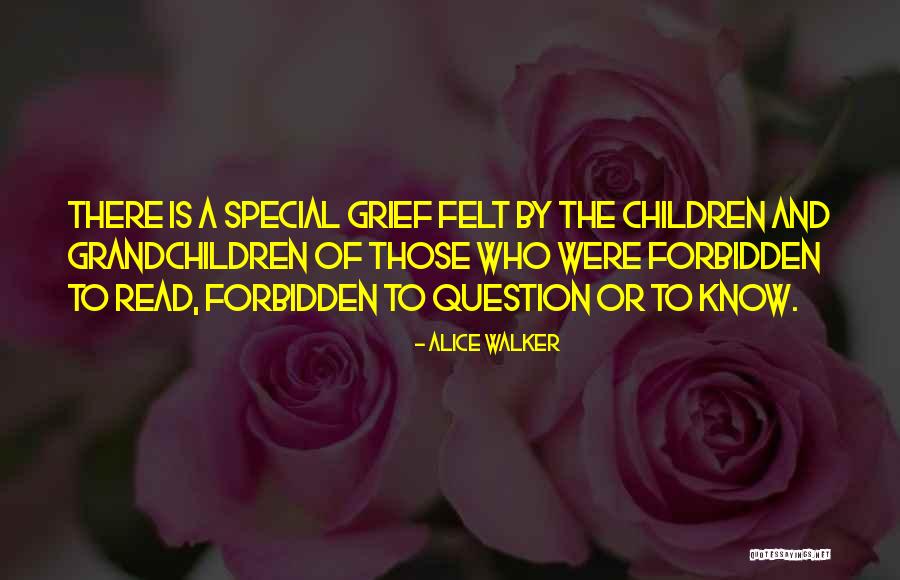 Felt Special Quotes By Alice Walker