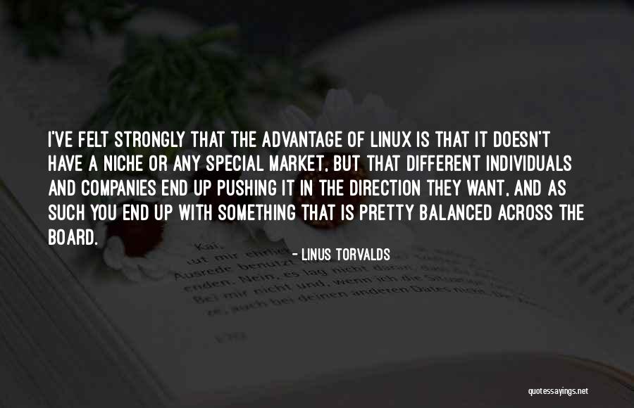 Felt Special Quotes By Linus Torvalds