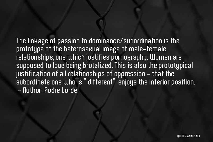 Female Dominance Quotes By Audre Lorde