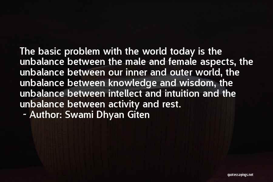 Female Intuition Quotes By Swami Dhyan Giten