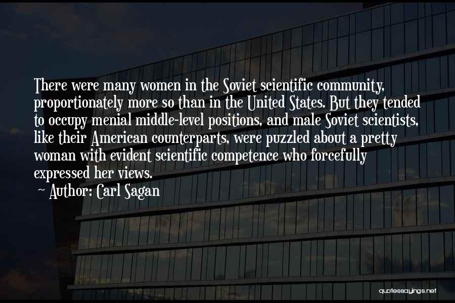 Female Scientist Quotes By Carl Sagan