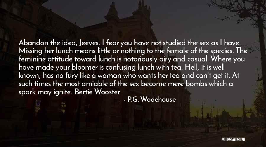 Female Species Quotes By P.G. Wodehouse Female Species Quotes By P.G. Wodehouse