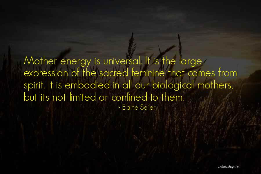 Feminine Energy Quotes By Elaine Seiler