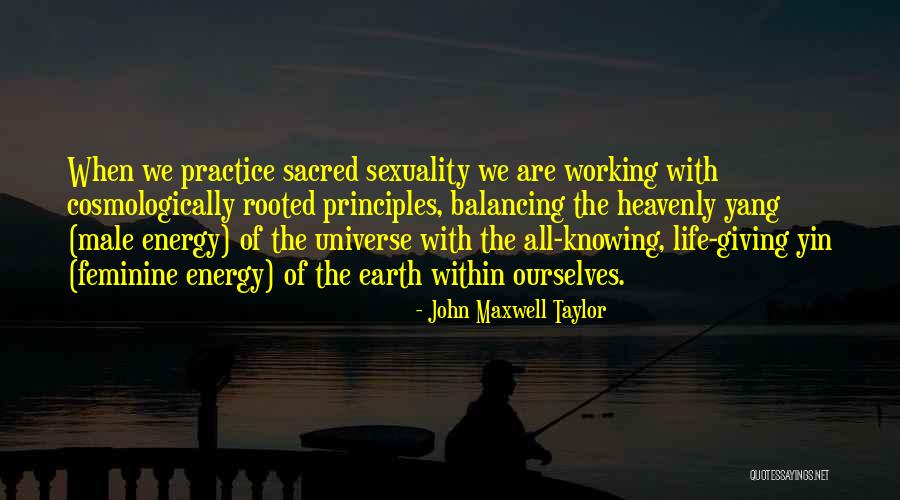 Feminine Energy Quotes By John Maxwell Taylor