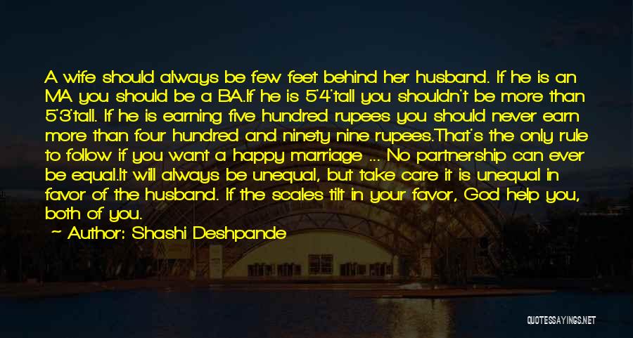 Feminism And Marriage Quotes By Shashi Deshpande