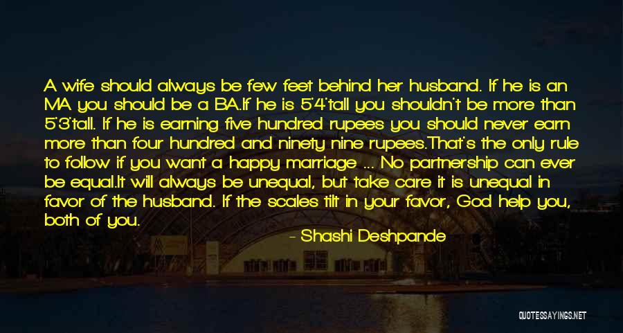 Feminism And Marriage Quotes By Shashi Deshpande