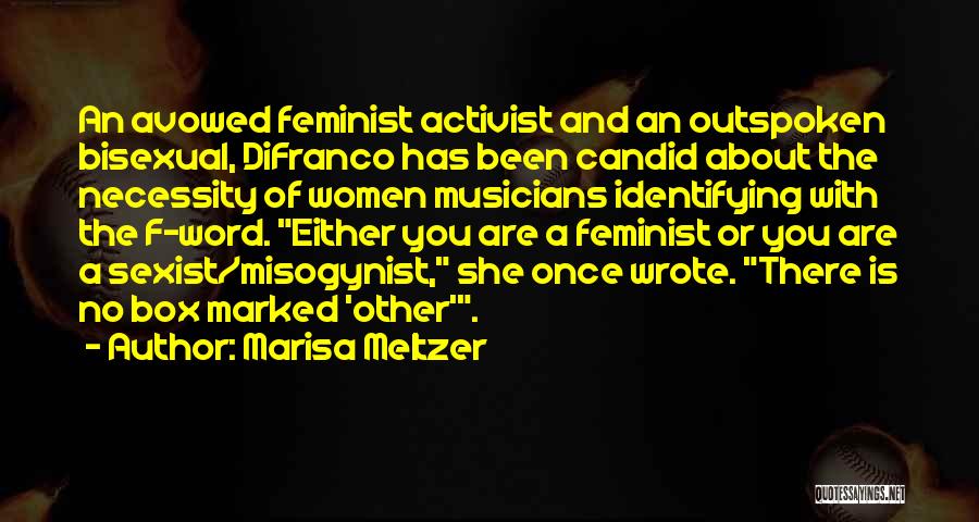 Feminist Activist Quotes By Marisa Meltzer
