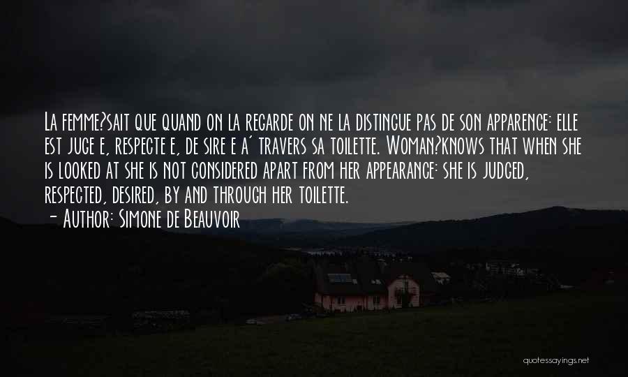 Femme Quotes By Simone De Beauvoir