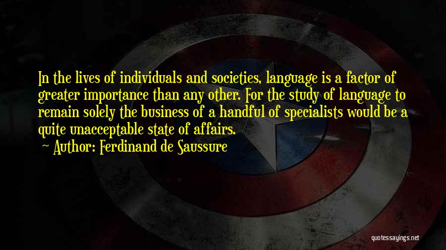 Ferdinand De Saussure Quotes 1441391