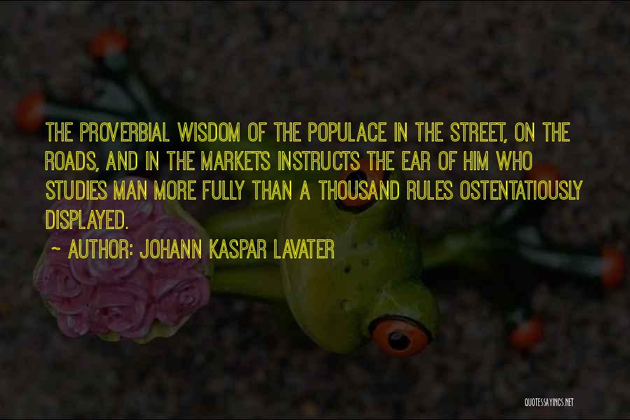 Ferenczy L Szl Quotes By Johann Kaspar Lavater