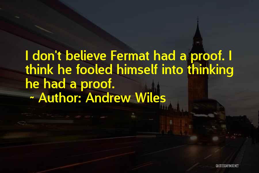 Fermat Quotes By Andrew Wiles