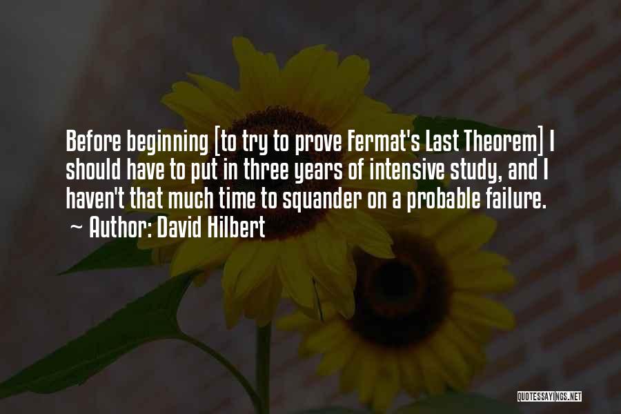 Fermat Quotes By David Hilbert