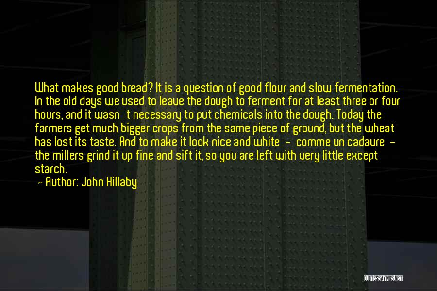 Fermentation Quotes By John Hillaby