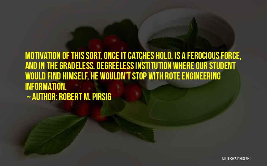 Ferocious Quotes By Robert M. Pirsig