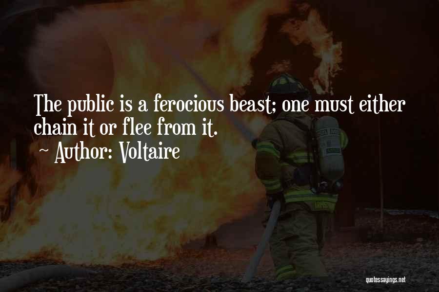 Ferocious Quotes By Voltaire