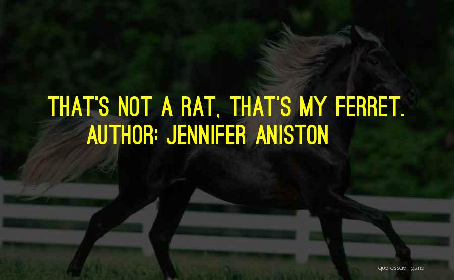 Ferret Quotes By Jennifer Aniston