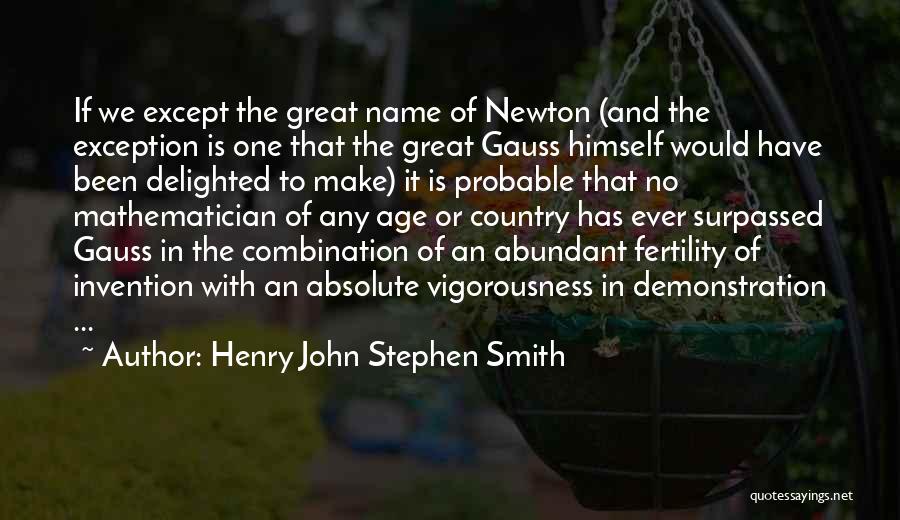 Fertility Quotes By Henry John Stephen Smith