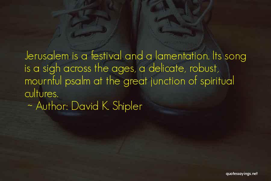 Festival Quotes By David K. Shipler