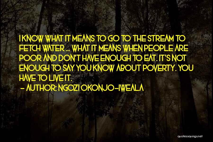Fetch Water Quotes By Ngozi Okonjo-Iweala