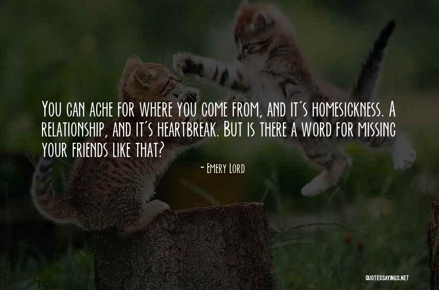 Few Word Friendship Quotes By Emery Lord