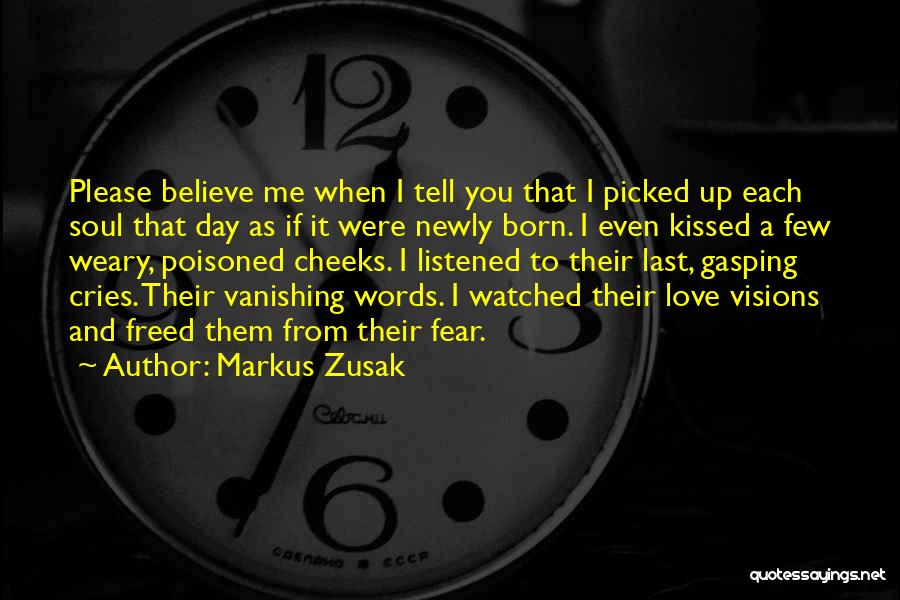 Few Words Love Quotes By Markus Zusak