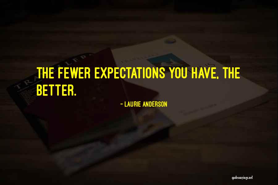 Fewer Quotes By Laurie Anderson Fewer Quotes By Laurie Anderson