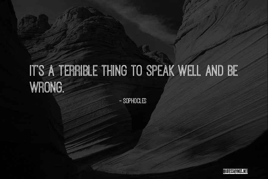Fhimas Restaurant Quotes By Sophocles