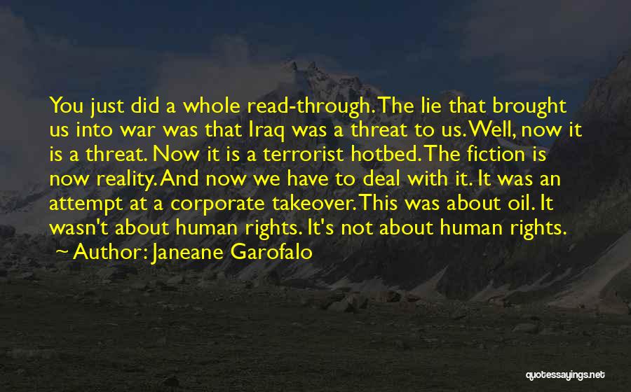 Fiction And Reality Quotes By Janeane Garofalo