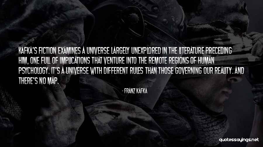 Fiction Literature Quotes By Franz Kafka