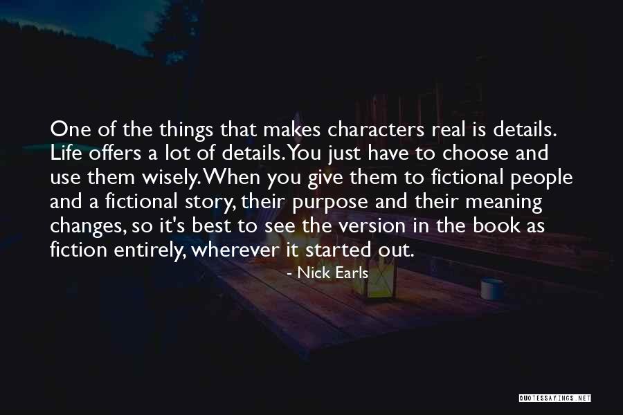 Fictional Characters Quotes By Nick Earls Fictional Characters Quotes By Nick Earls