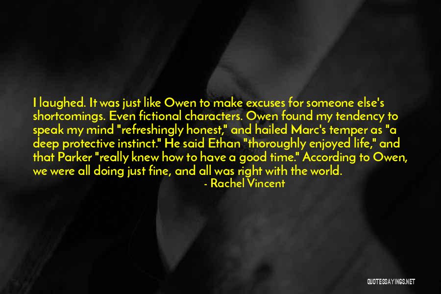 Fictional Characters Quotes By Rachel Vincent Fictional Characters Quotes By Rachel Vincent