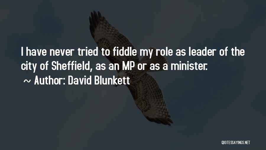Fiddle Quotes By David Blunkett
